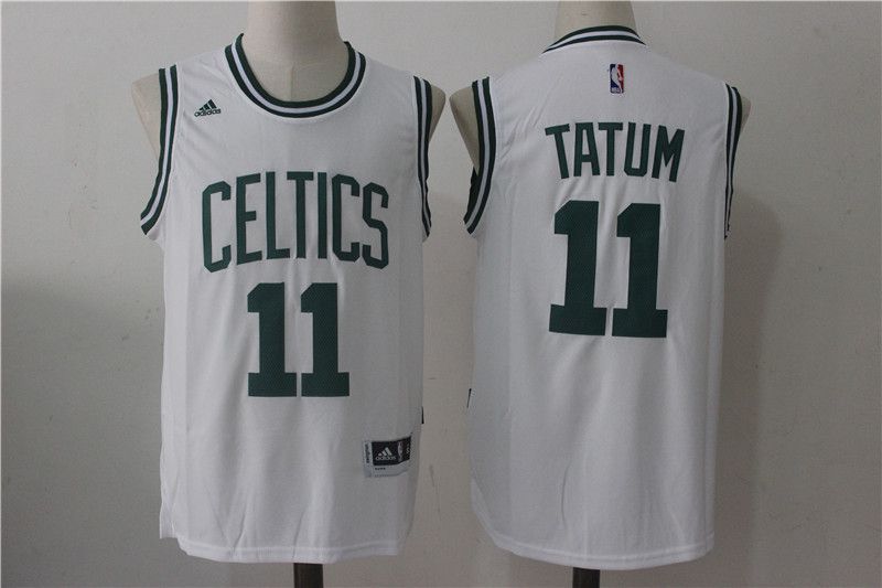 Men Boston Celtics #11 Jayson Tatum White NBA Jerseys->golden state warriors->NBA Jersey
